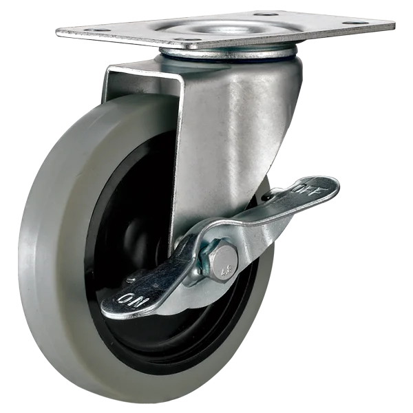 3inch Top plate light duty TPR swivel caster wheel