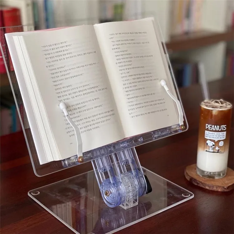 Book Stand For Reading Recipe  Book Holders For Reading Hands-free Acrylic Reading Shelf Adjustable.jpg