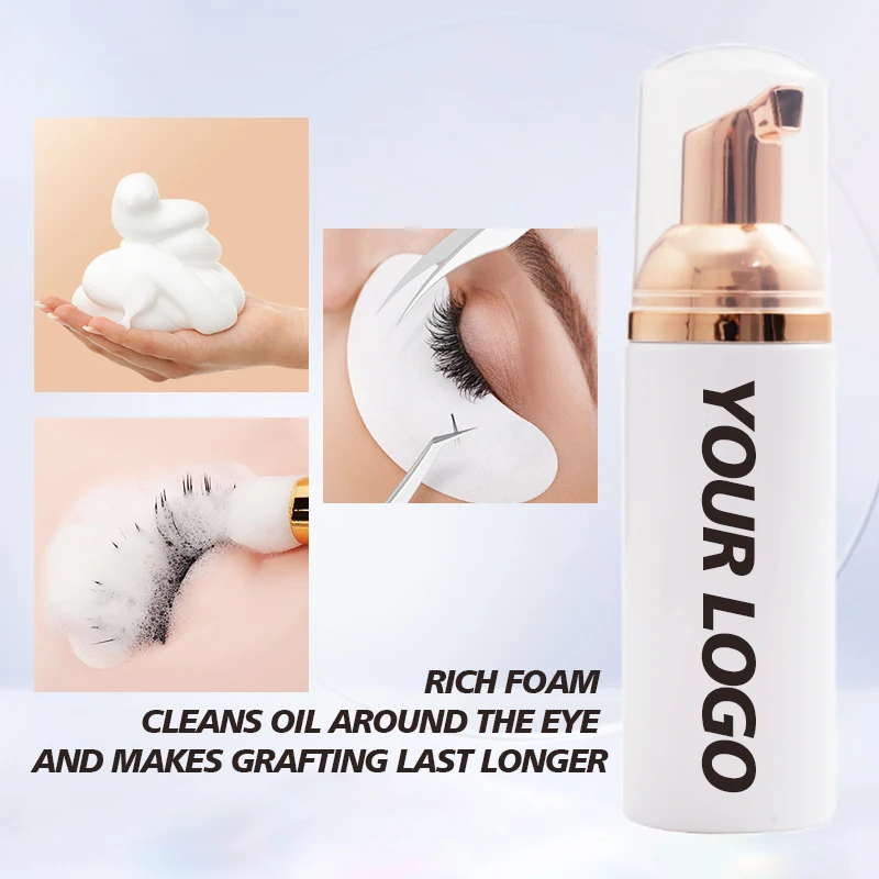 Eyelash lash shampoo wholesale vegan eye foam extensions eyelashes extension wash cleaning Cleanser cleaner