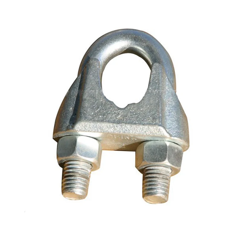 Malleable steel galvanized fastening hardware DIN 741 wire rope clip