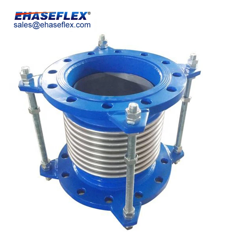 Superior Quality Axial Pipe Compensator Stainless Steel Bellows Joint With Flange connector
