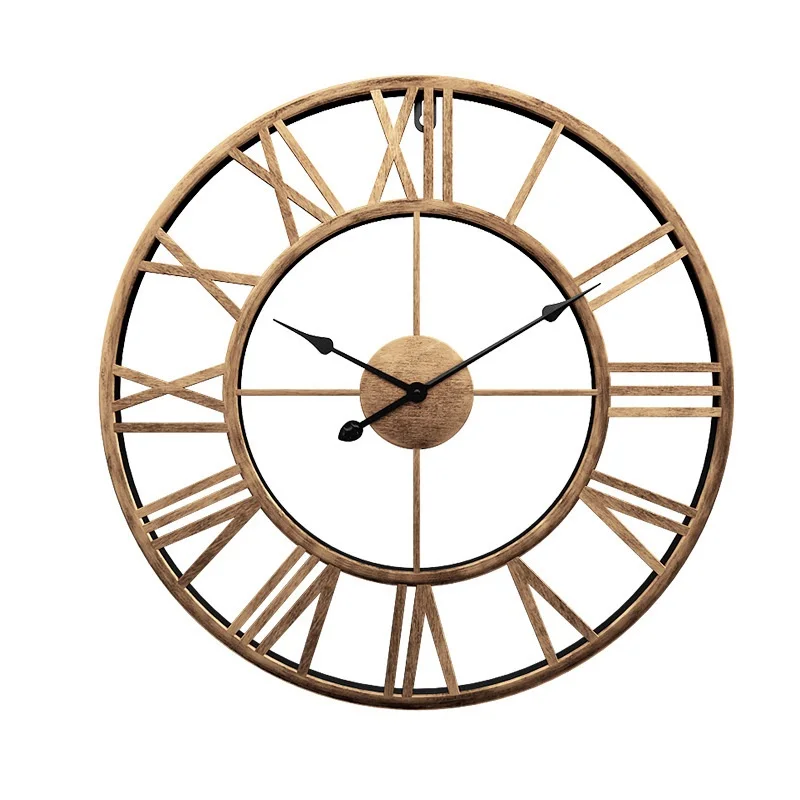 
Retro silent roman numeral clock wall clock wall clocks for home decoration 