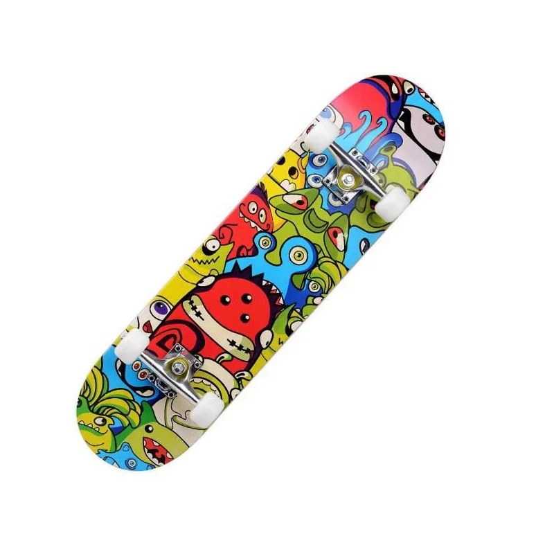 Hot Sale Four-wheeled Skateboard Bearing Maple Kids Professional Scooter