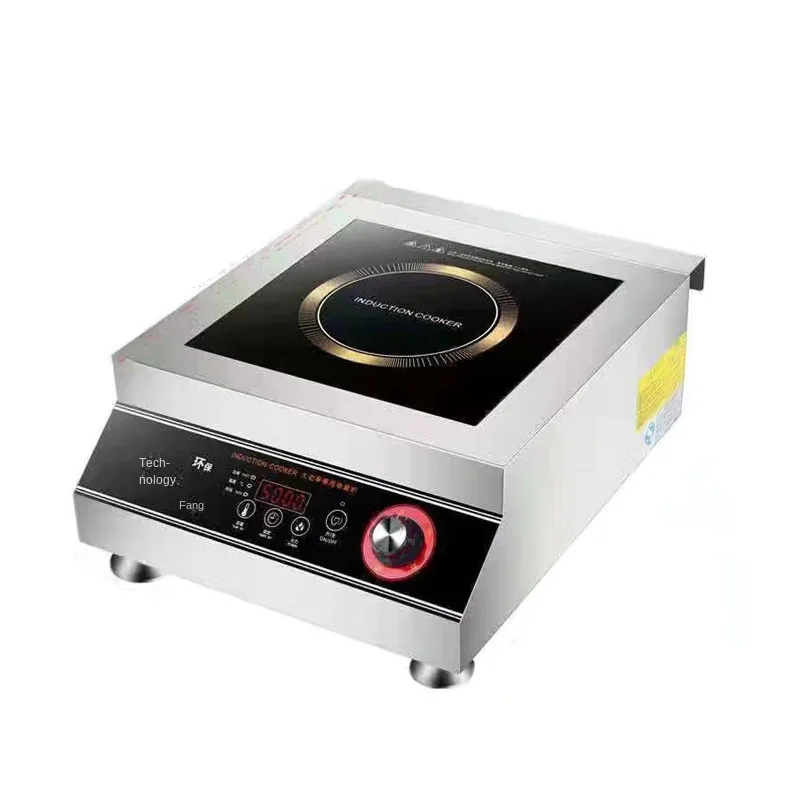 Commercial 5000W Electric Induction Cooker Flat Cooker with Push Knob and Touch Control for Kitchen Use 3500W Power Source