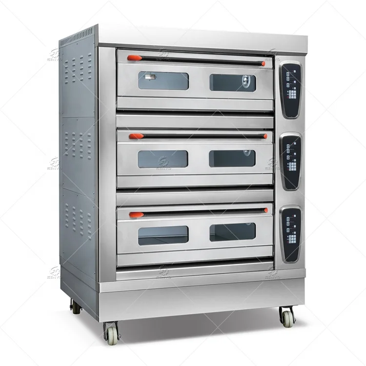 3 deck commercial pizza oven manufacturer kitchen bread baking bakery cake oven prices electric oven