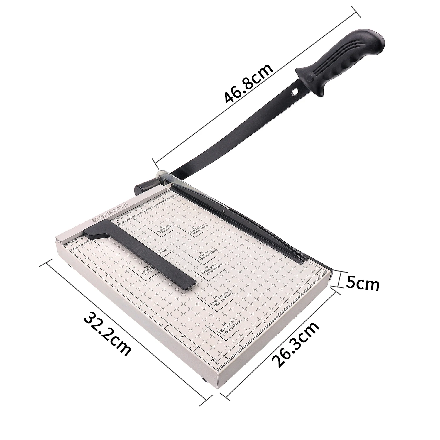 ZEQUAN Professional manufacturer High Quality A4 desktop guillotine iron material paper cutter trimmer for office school