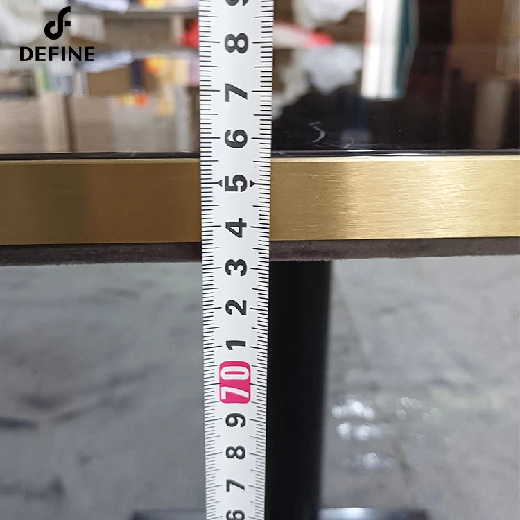 Hotel Furniture Project Custom Italian Luxury Modern Design Rectangle Shape Marble Top Restaurant Table For Cafe Canteen