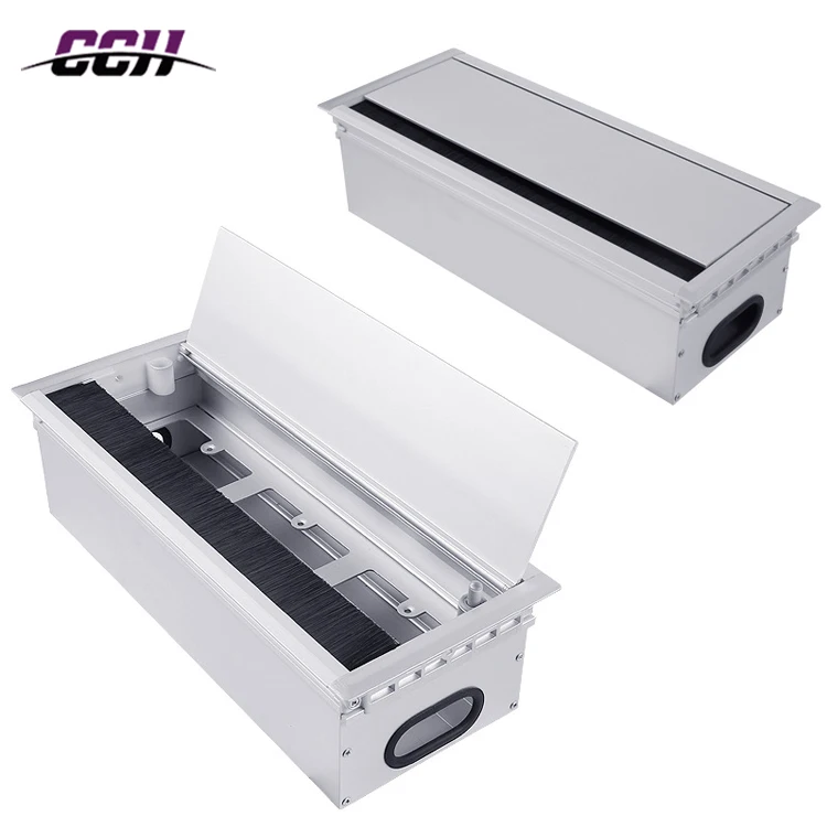 Computer desk hole cover cable grommet table wire management box cable management box charging socket