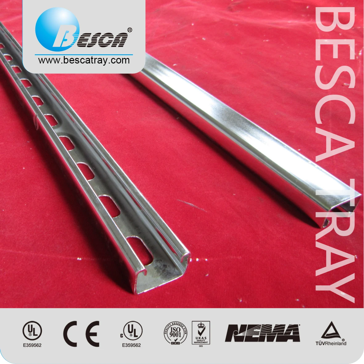 BESCA Hot Rolled Stainless Steel Channel Aluminium Solar Strut Channel Unistrut Channel