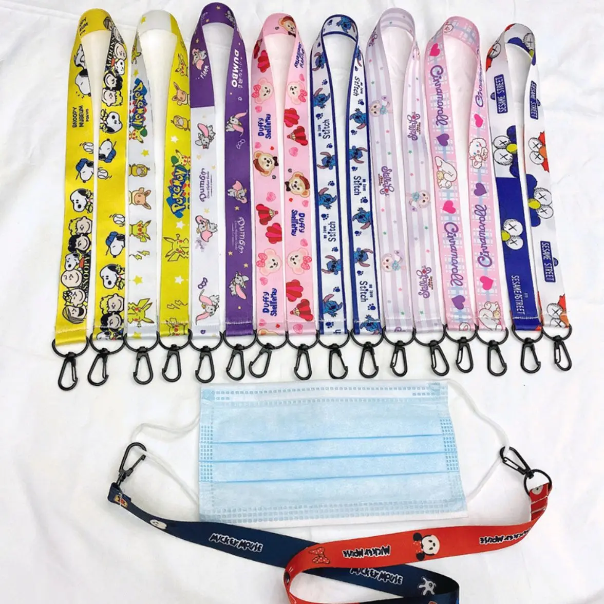 Multicolor printed custom masking lanyard, mobile, id, phone waterproof bag lanyard