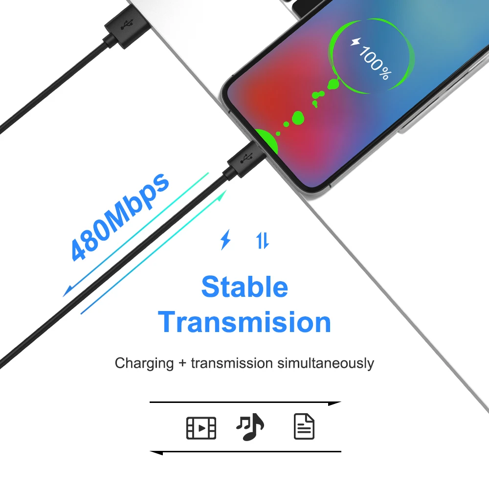 Type C Cable USB 2.0 for Data Transfer