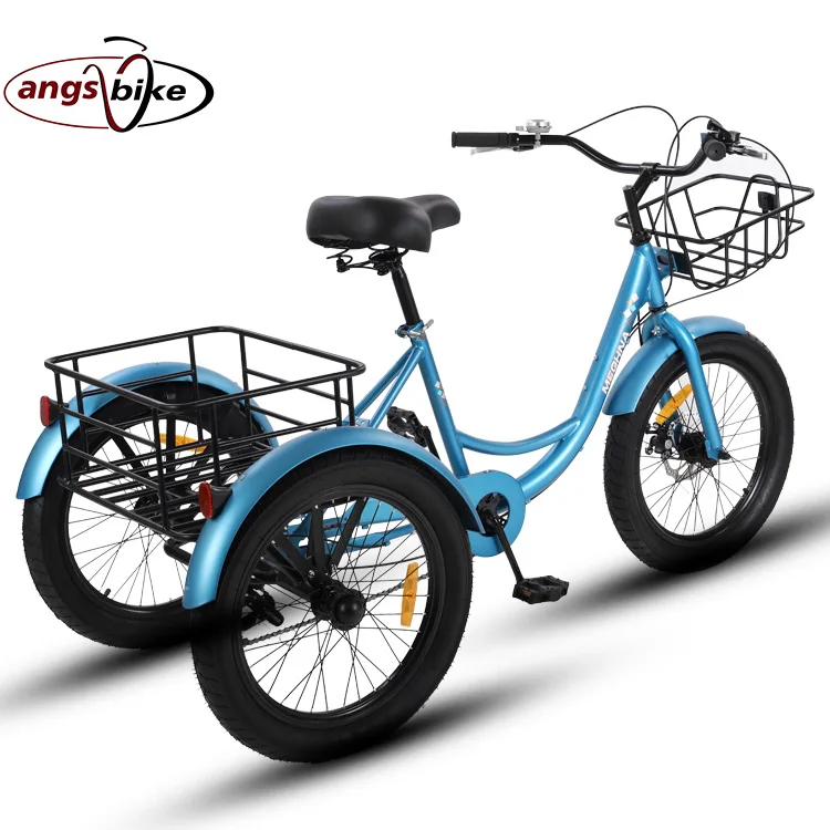 adult pedal tricycle aluminum adult trike / fat 3 wheels bicycles cheap adult cargo snow tricycle for sale