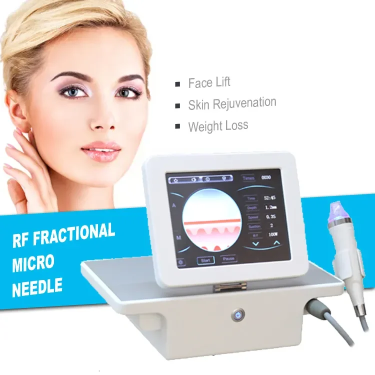 Portable Gold Micro needle Machine With Radio Frequency fractional microneedling acne treatment