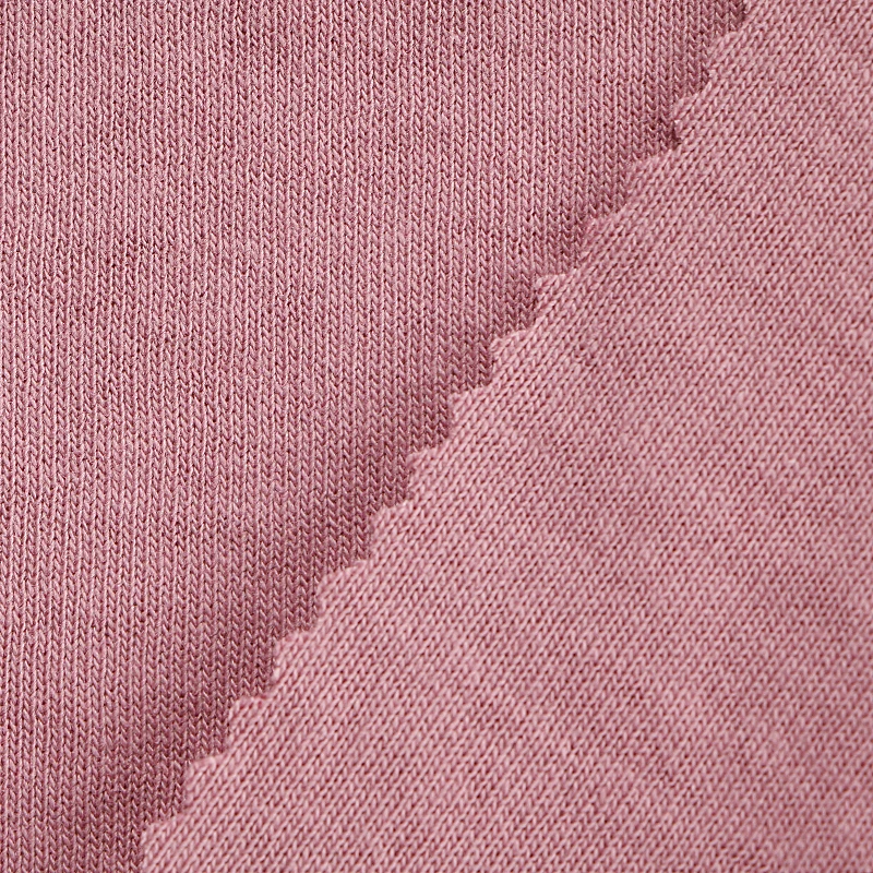 QS5253 Hot Selling Casual Streetwear Style 20s Cotton 320gsm Double-side knit Interlock Fabric for Tops Outerwear Sweater
