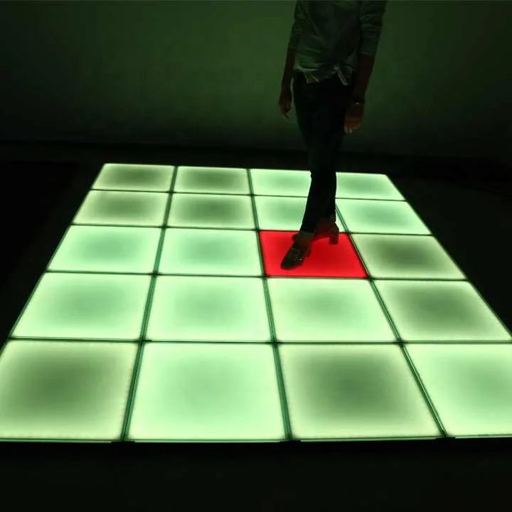 IP67 Outdoor RGB Dance Tiles Panels Portable Glass DMX RGB Color 3d Infinity Mirror Led Dance Floor