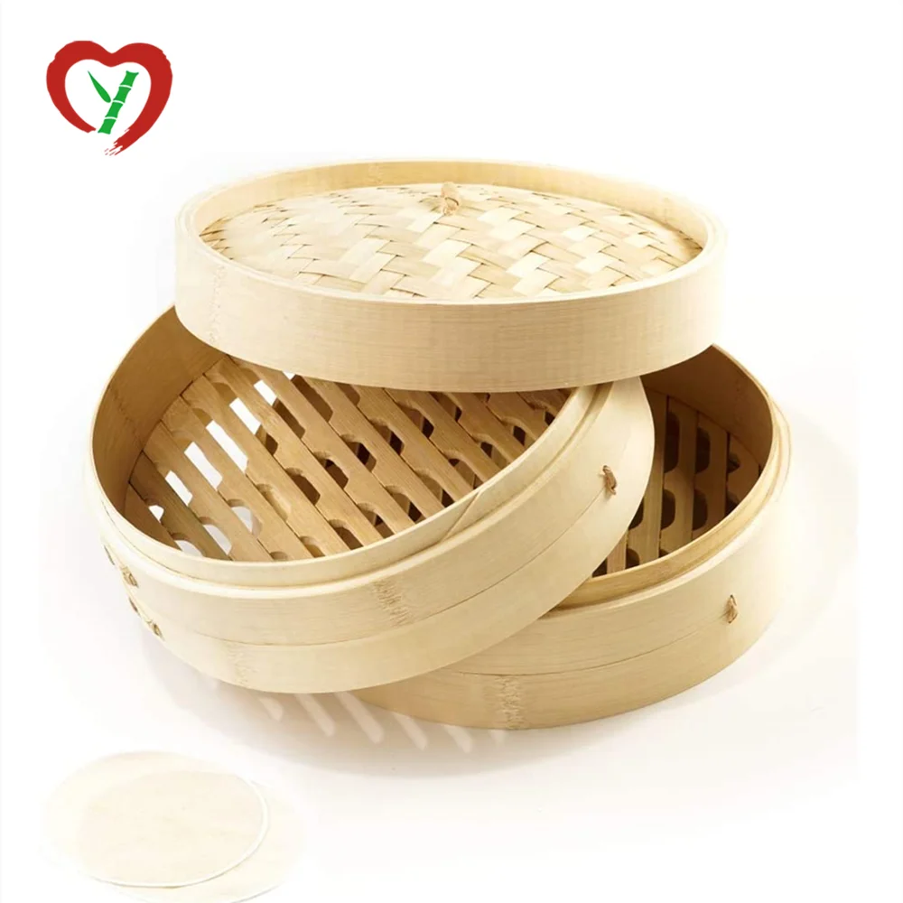 
Best Selling Wholesale Food Bamboo Steamer 10Cm To 40Cm For Kitchen 