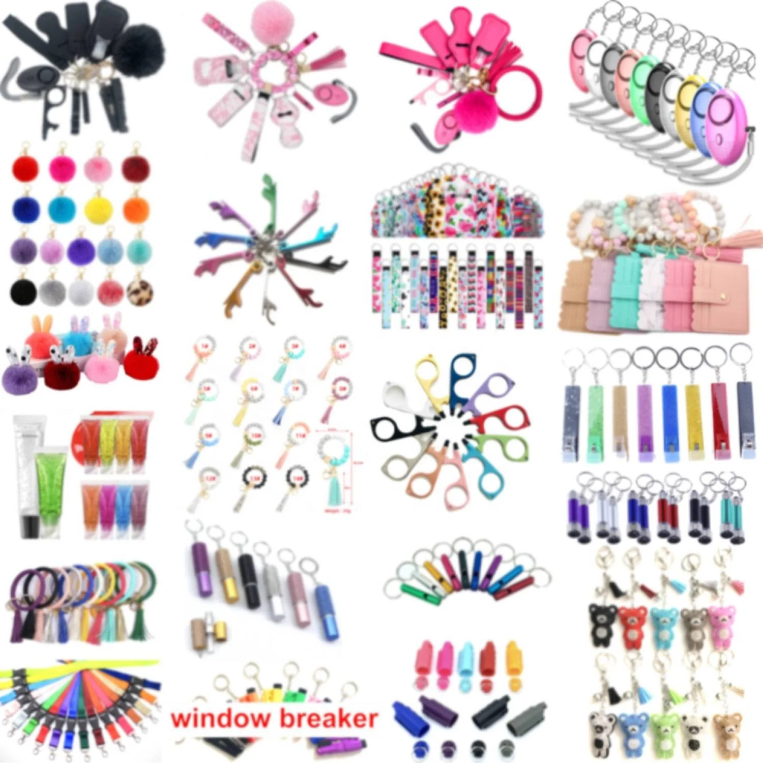 Factory Supplies Self Defense Gadgets Wholesale Self Defense Accessories Alarm Whistle Women Self Defense Keychain