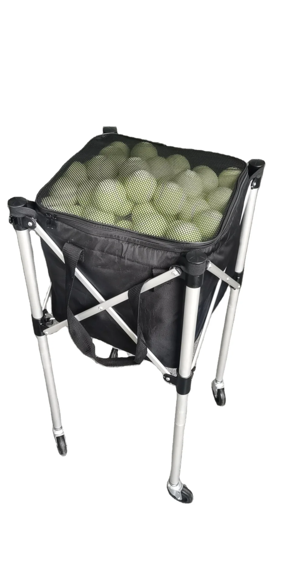 Customized Lightweight Tennis Coaching Cart/Ball Hopper Basket /Portable Tennis  Ball Cart