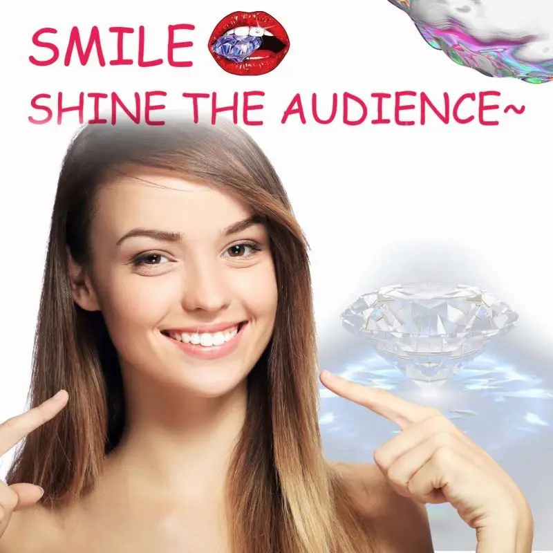 Jaysuing Whitening Studs Denture Acrylic Teeth Crystal Ornament Oral Hygiene Decoration Tooth Gem Kit