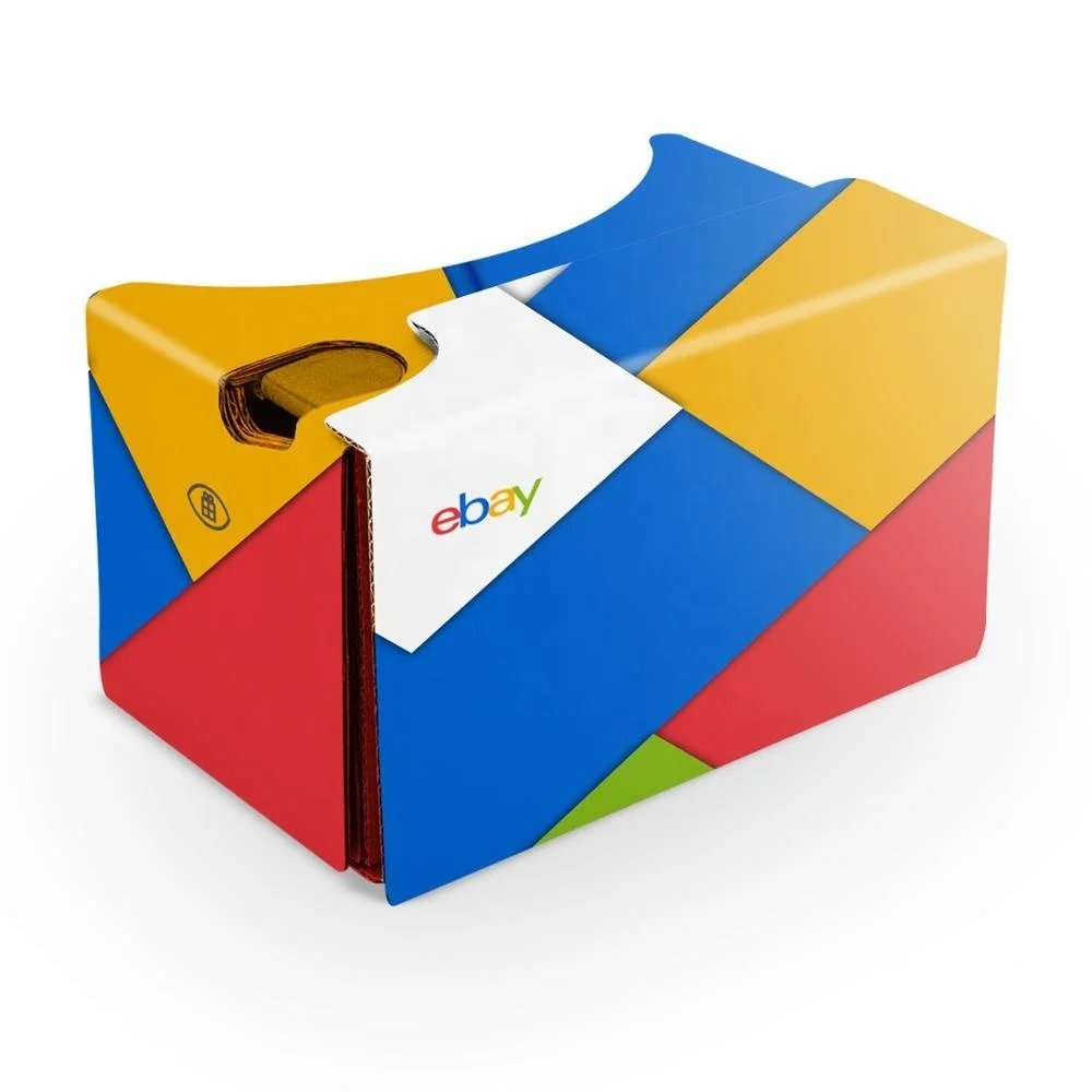 Пользовательский дизайн, печатный картон Vr Google V2.0 с 3d очками виртуальной реальности, картон