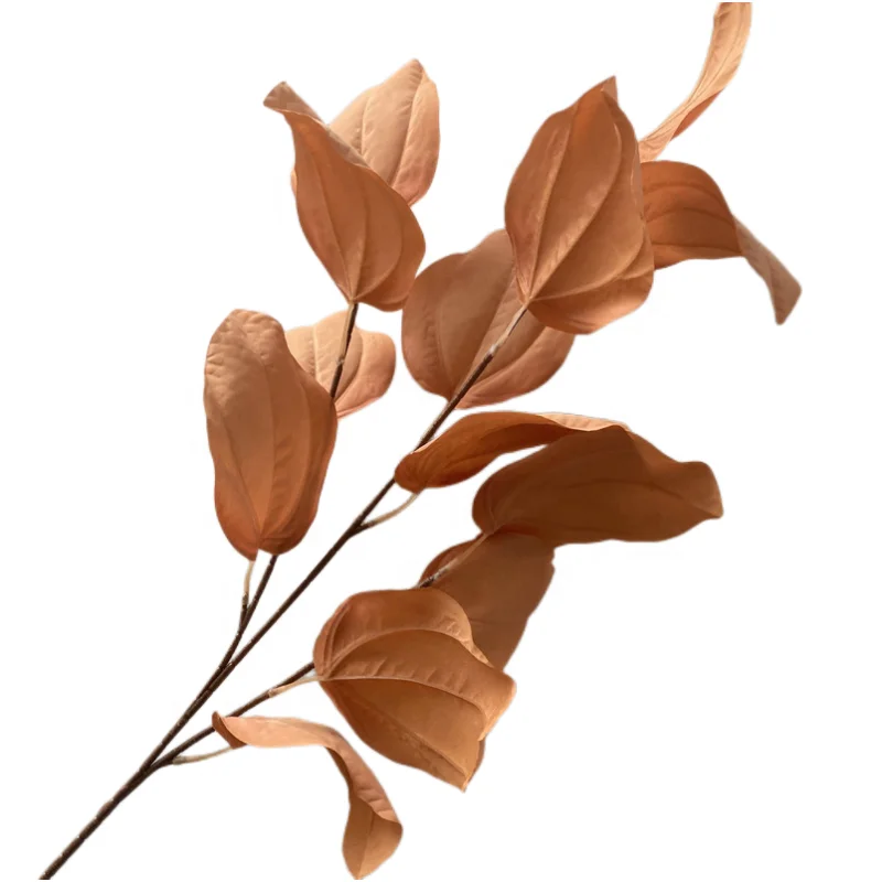 High quality silk green leaf artificial tree branches leaves for wedding decoration