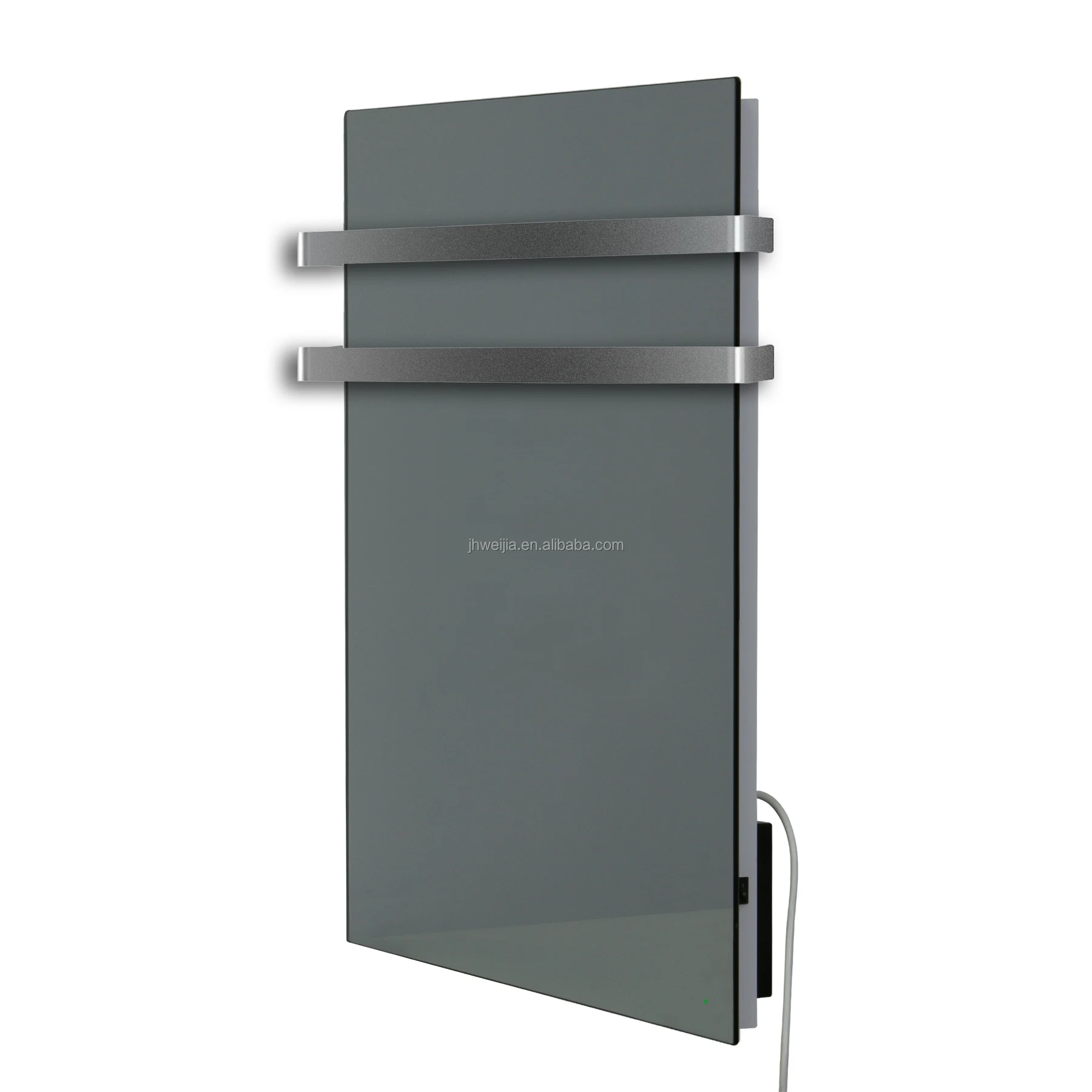 Tempered glass Wifi and Remote style M075P 750W  infrared  the aluminum shell Mirror Carbon crystal  bathroom Panel heaters