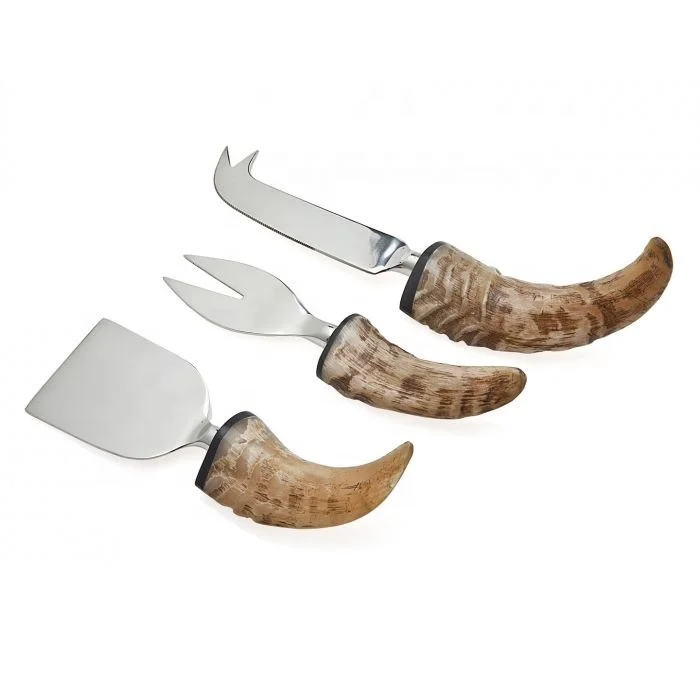 Acacia Wood Handle Steel Butter Slicer Cheese Shaving Cheese Knife Set