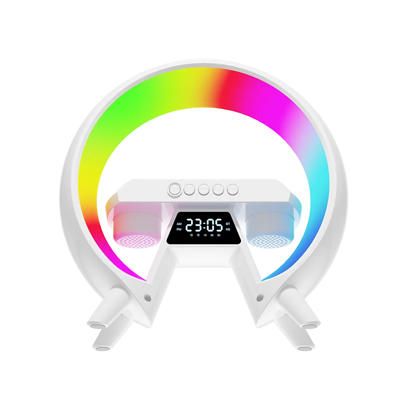 Best seller top sales Exclusive Mini Bluetooth Speakers with Wireless Charging Portable Night Light Lamp Speaker Charger Phone