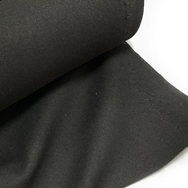 For gloves/shoes/bags/upholstery/mittens/soft 0.7mm Pure Black Eco Friendly Synthetic Microfiber Material Suede Leather