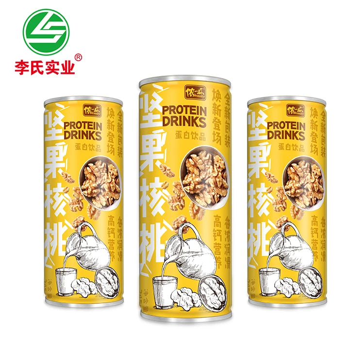 LISHI Дешевое богатое кальциевое молоко консервированные все 245 мл 72 в коробке орех