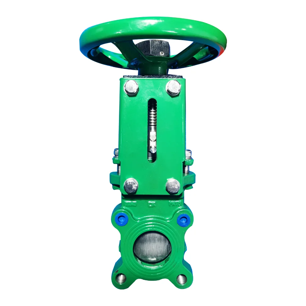 WCB Gate Valves carbon steel Single-acting pneumatic PN10/16  knife gate valve