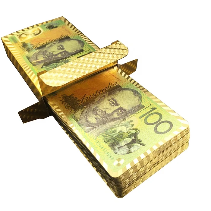Hot Selling Gold Poker Cards Custom Plastic Poker Cards