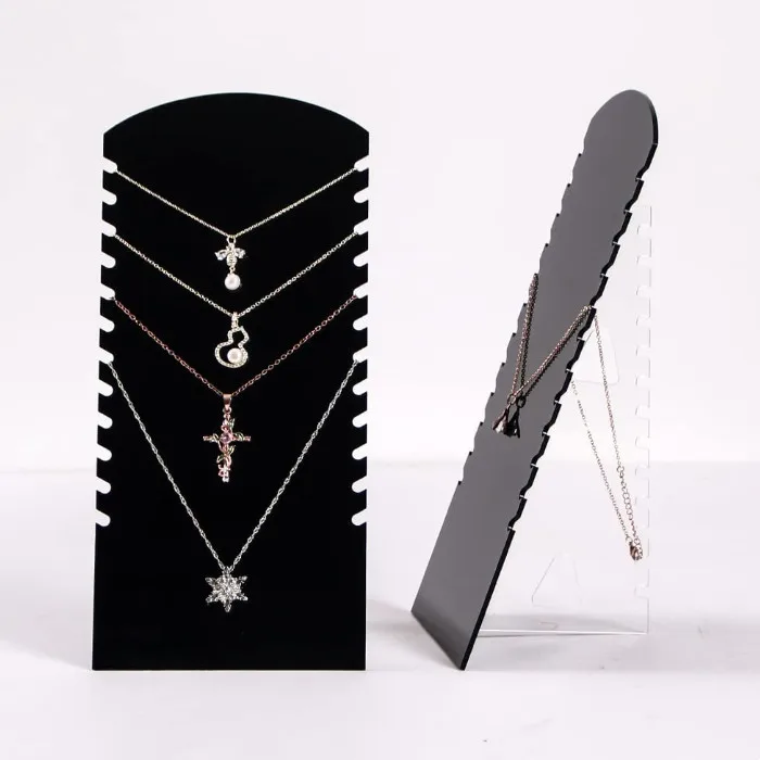 Лидер продаж, черный акриловый держатель для ювелирных изделий, подставки для ювелирных изделий столешницы