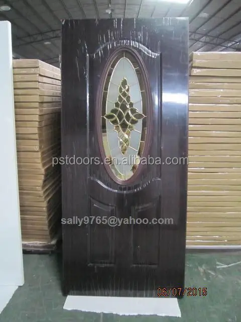 White Primed Steel Entrance Door With Wood Jamb