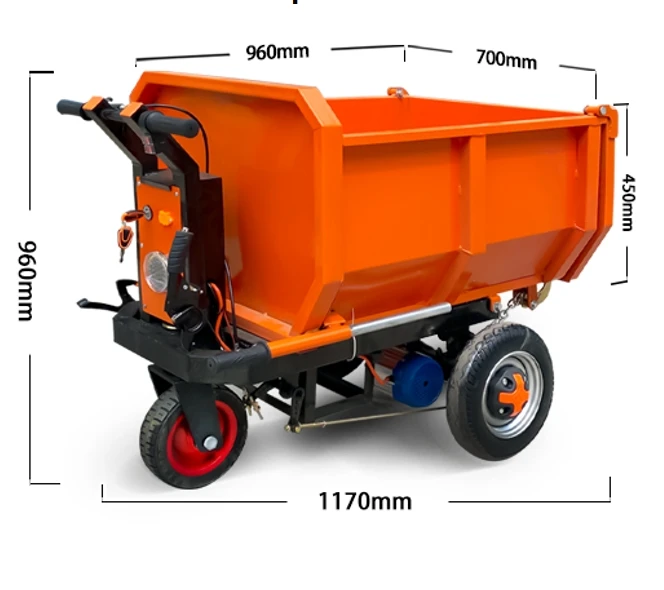 Construction Engineering Van Cargo Motorcycle Bicycle Vehicle Tricycle Electric Trolley Mini Dumper Tricycle