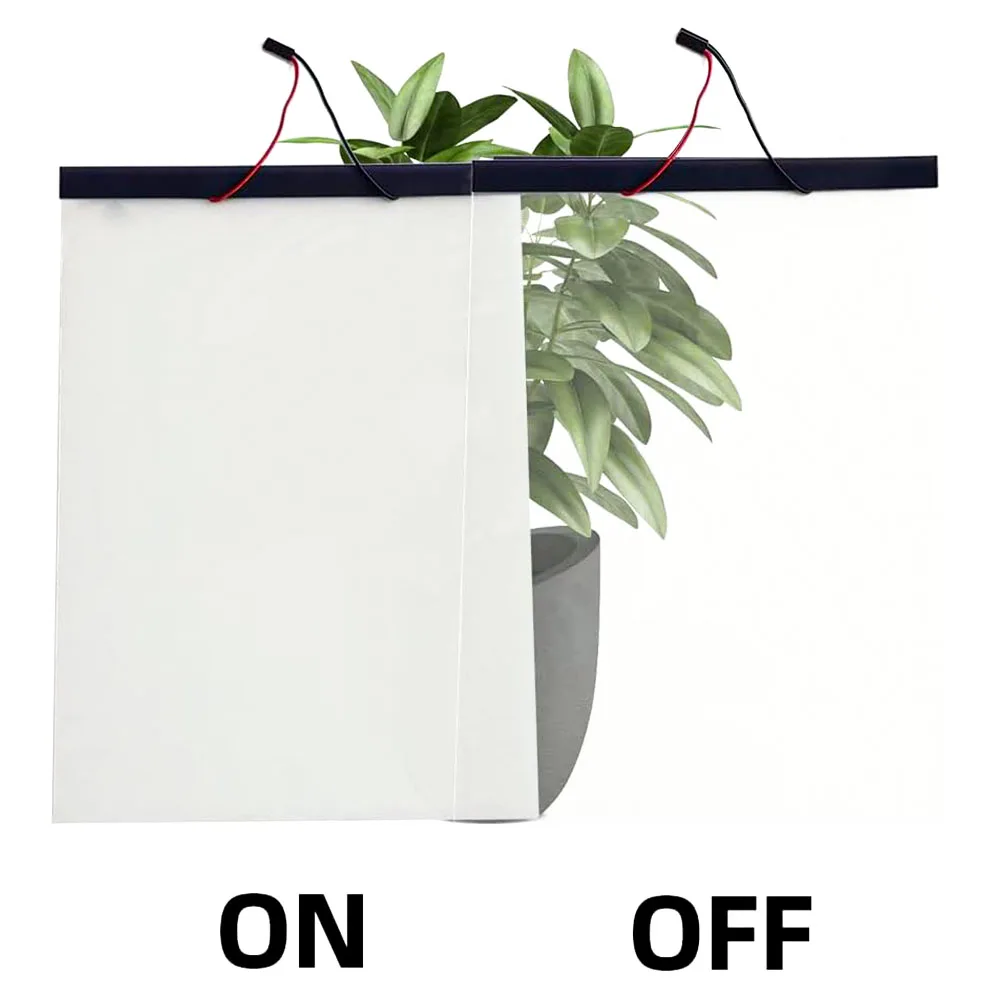 Black Smart Privacy Smart Glass Electronic Window Glass Pdlc Smart Film Switchable Glass