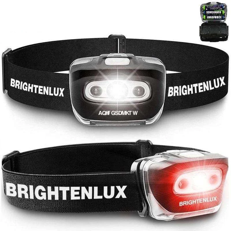 wholesale 3 AAA Alkaline dry batteries high power camping headlamp linterna de cabeza head lamp led head torch