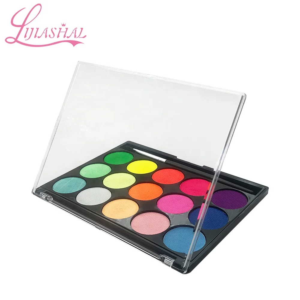 Professional Makeup Safe Non-toxic Face Painting Makeup 15 Colors hot sale Face Painting no logo face painting kit for kids