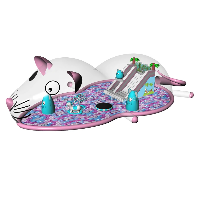  Надувная прозрачная игровая площадка для дворца Happy Cat надувная палатка с прозрачными пузырями и океанскими