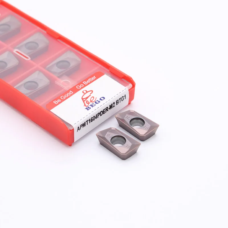 APMT1604 CNC Cutting Tool Cemented Carbide Cutter Milling Inserts For Steel