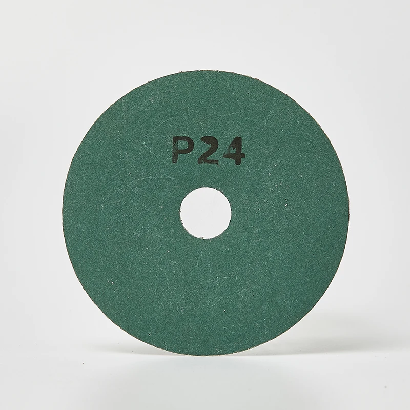 High Quality polishing stainless steel woods fiber disc aluminum oxide 5inch Grit 24 Thickness 0.8mm abrasive grinding disc