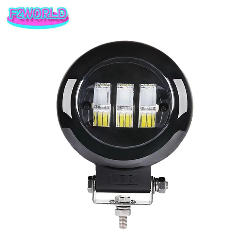 F2WOLRD Motorcycle Spotlight Headlight LED Lens Driving Spot Fog Lights Auxiliary light For Motorbike Off-road