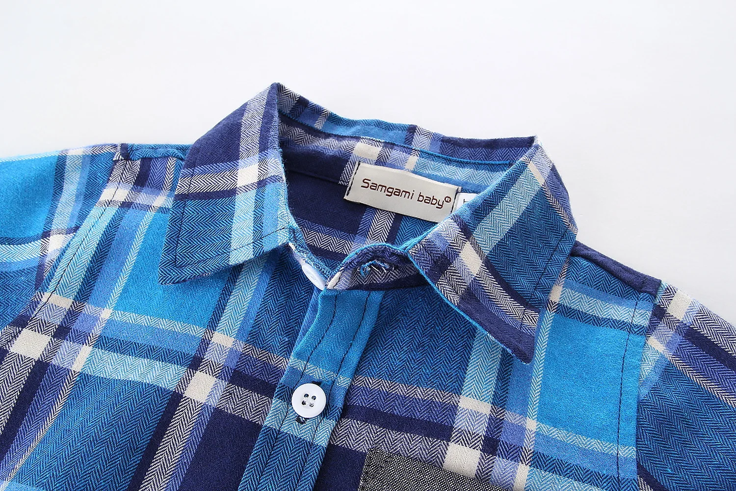 2024 Fashion Toddler Boy Clothes 2 - 7 Years Children Clothes Casual Long Sleeve Blue Plaid Shirt + Denim Jeans Pants Spring