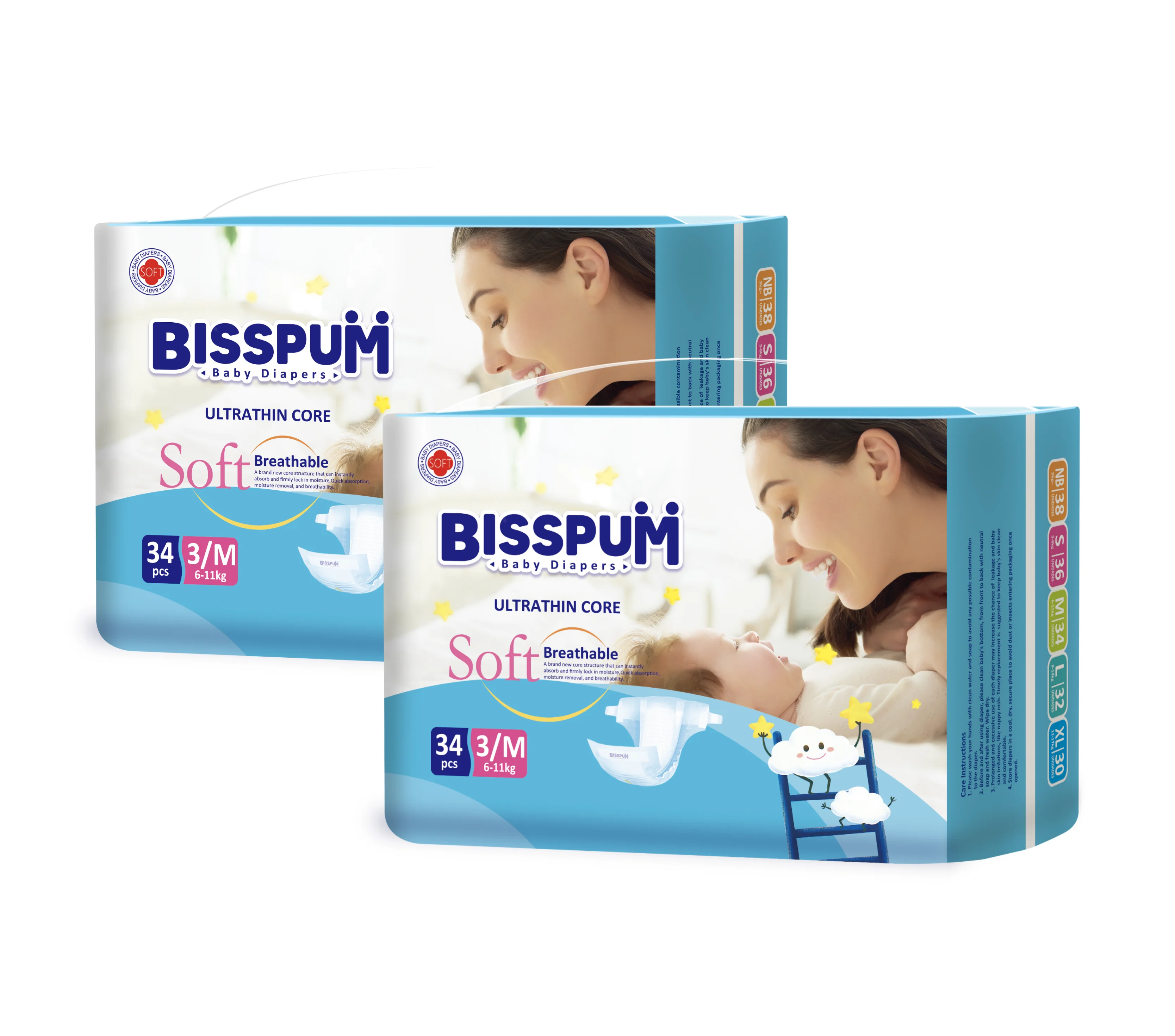 Factory hot selling nursery baby diaper for children baby training nappy inserts diaper adjustable type stock lot diapers