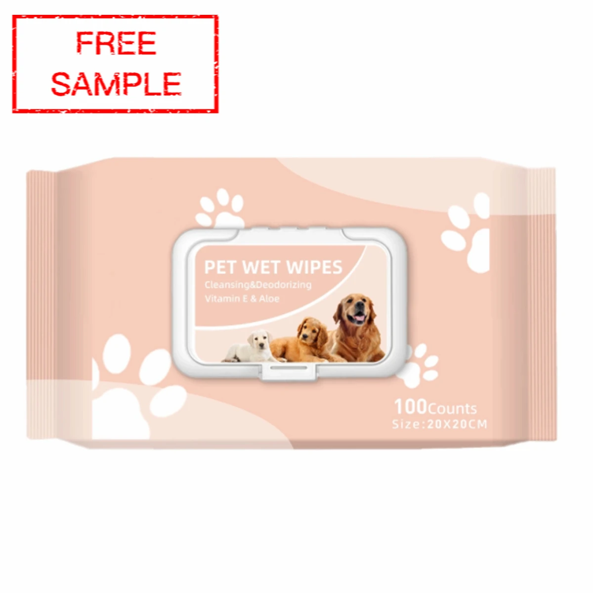 OEM ODM tear wipes for cats batch order touch flushable compostable super-thick aloe vera