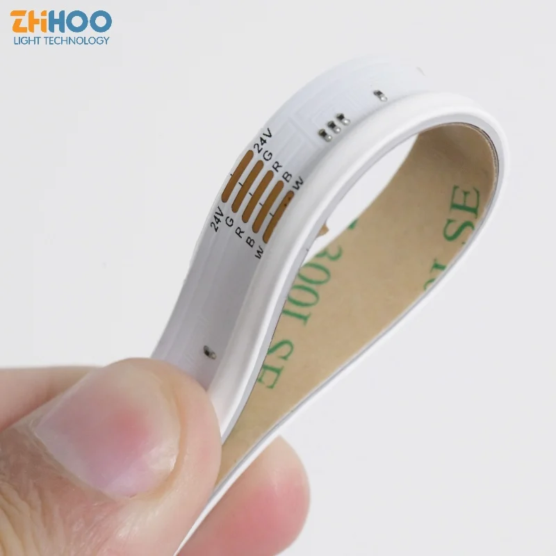 New side-emitting COB 5M 16.4FT Led Strips High Density 3-5 Years Warranty 12V 24V COB Led Strip light with Can Be Pasted