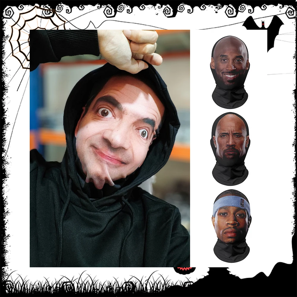 2024 New Custom Printing Shiesty Mask Unisex Faceless Mask Halloween Cosplay 3D Sublimation Polyester  Full Face Mask Costume