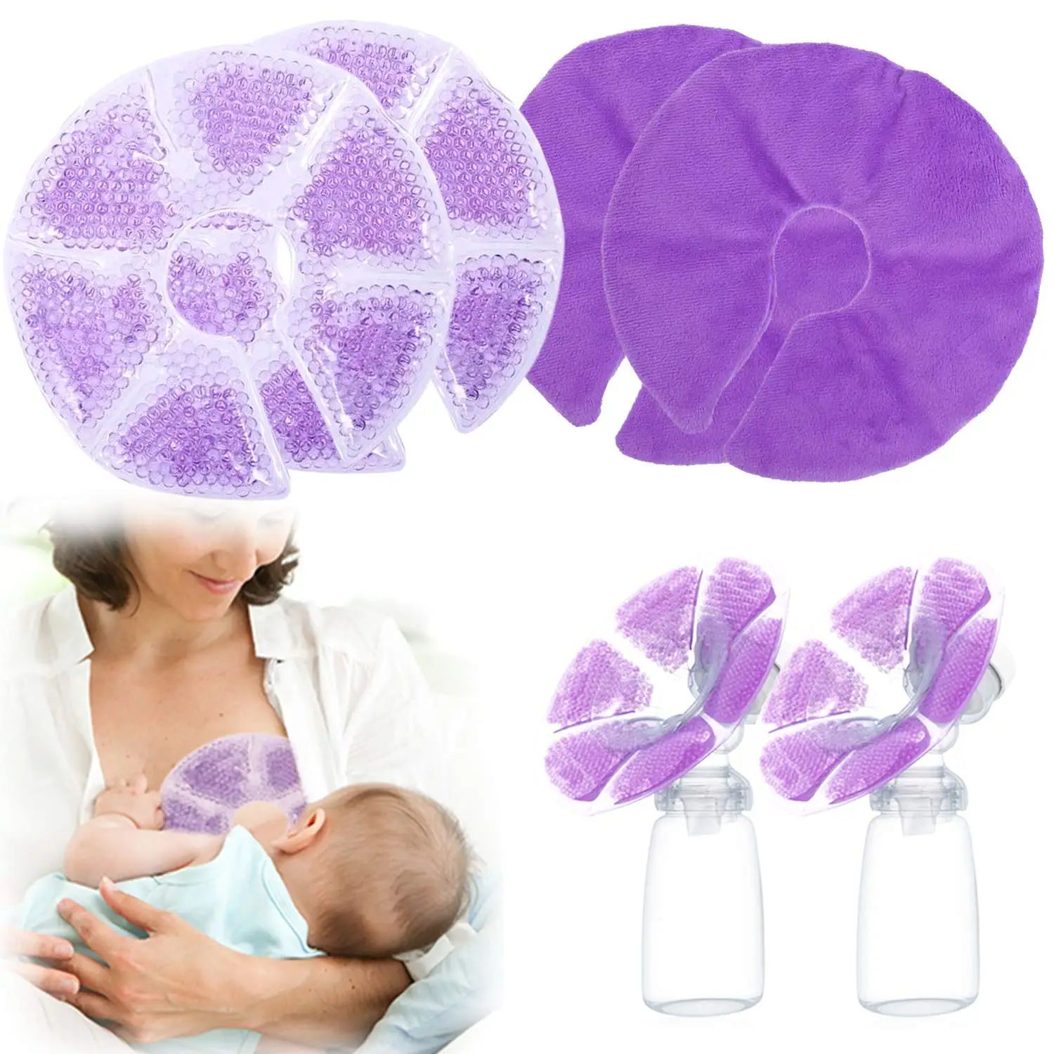 High Quality Nursing After Breast Surgery Gel Beads Hot Cold Breast Therapy Ice Pack