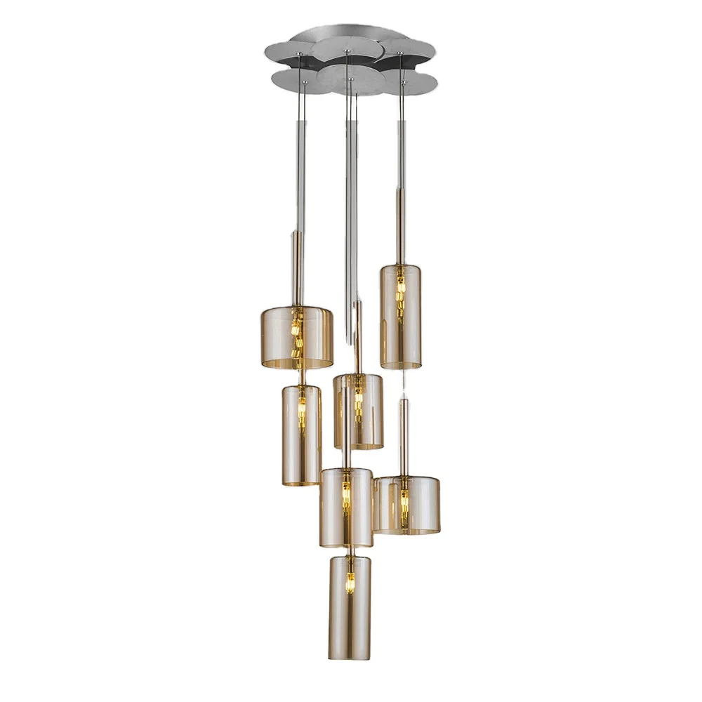 Seven Large Glass Pendant Chandelier High Quality  Best Quality Light Modern Chandeliers & Pendant Best Price Ceiling