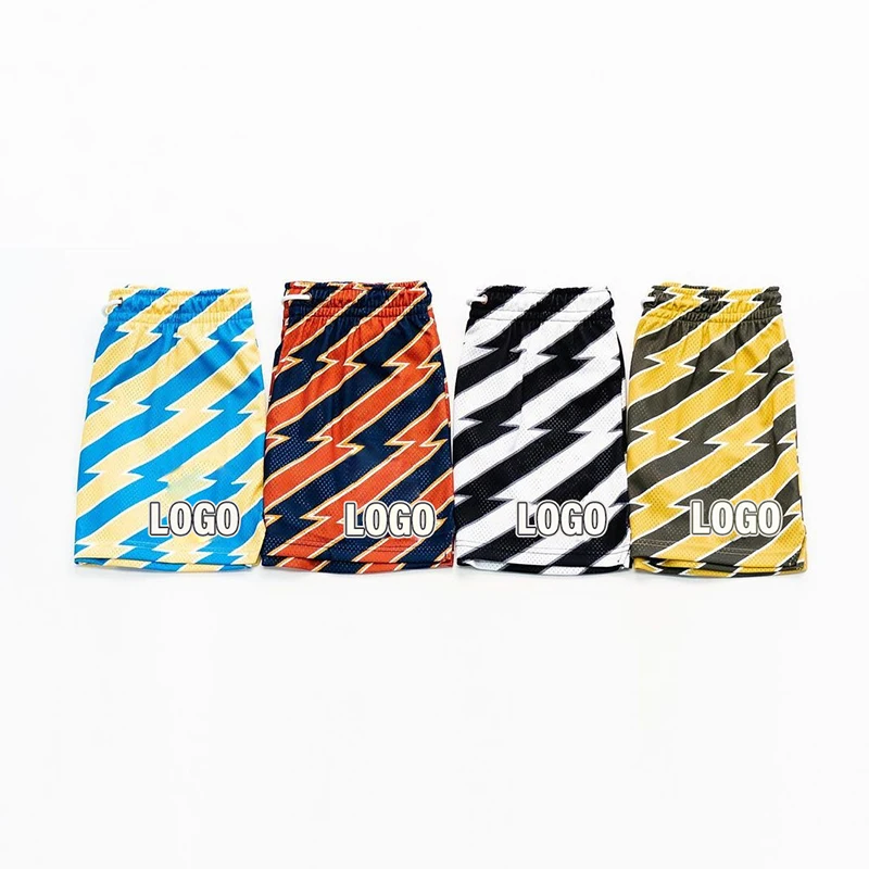 Custom Color Wholesale Cargo Mesh Shorts Mens Cropped Fit Jogger Casual Shorts Sweatpants Summer Beach Compression Mesh Shorts